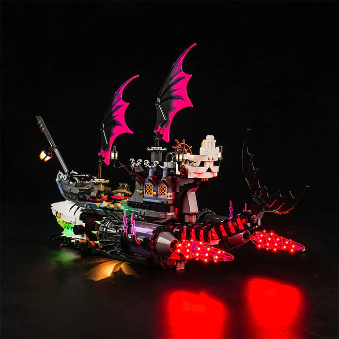 Zestaw LED do LEGO® Koszmarny Rekinokręt 71469