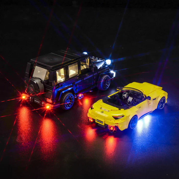 Zestaw LED do LEGO® Mercedes-AMG G 63 i Mercedes-AMG SL 63 76924