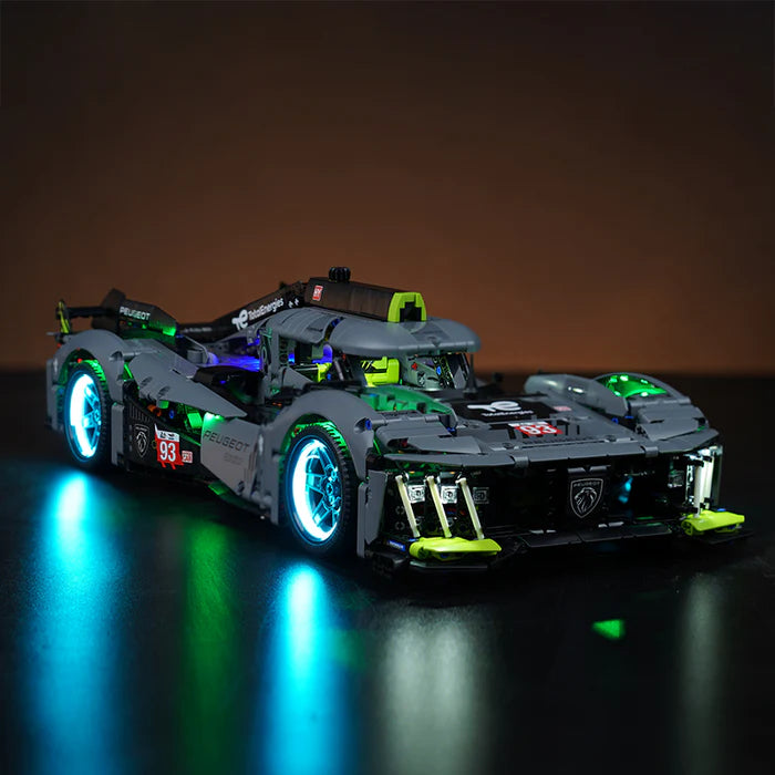 Zestaw LED do LEGO® PEUGEOT 9X8 24H Le Mans Hybrid Hypercar 42156