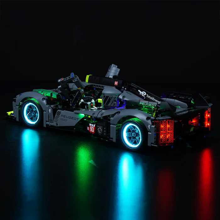 Zestaw LED do LEGO® PEUGEOT 9X8 24H Le Mans Hybrid Hypercar 42156