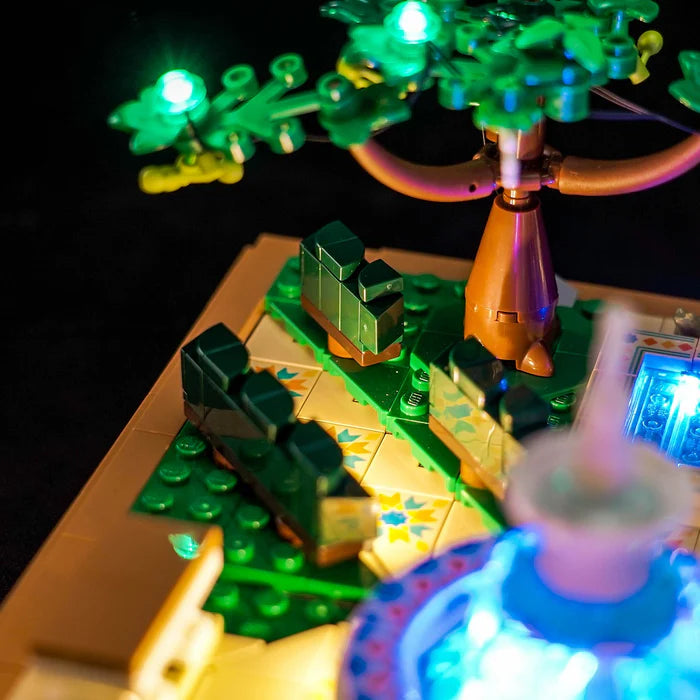Zestaw LED do LEGO® Ogród z fontanną 10359