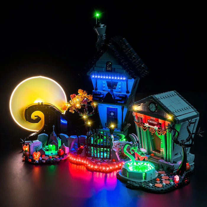 Zestaw LED do LEGO® Miasteczko Halloween Tima Burtona 21351