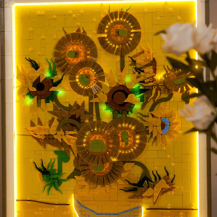 Zestaw LED do LEGO® „Słoneczniki” Vincenta van Gogha 31215